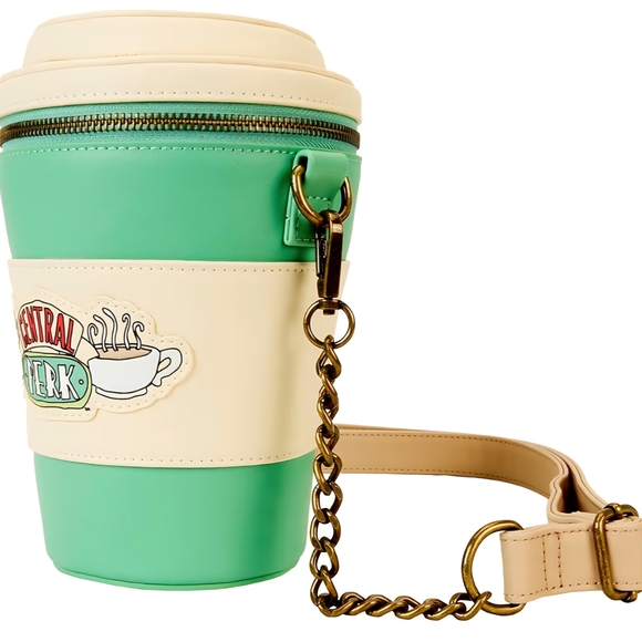 NWT Loungefly Friends Central Perk Coffee Cup Crossbody Bag - Picture 2 of 5